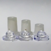 Фото держатели дистанционные пластиковые 17*24 серый из каталога интернет-магазина Оргстекло-Маркет