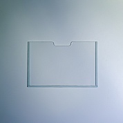 Фото карман плоский а6 горизонтальный со скотчем из каталога интернет-магазина Оргстекло-Маркет